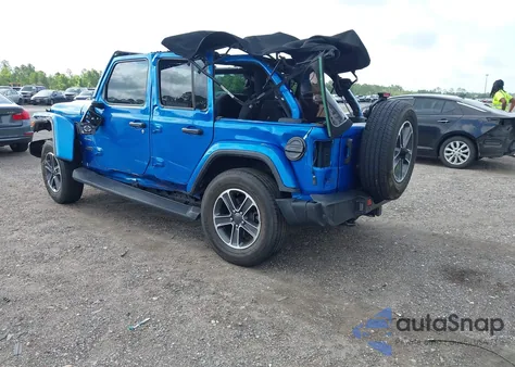 2023 Jeep Wrangler 4-Door Sahara 4X4 из США, поврежденный, VIN 1C4HJXEN6PW686565